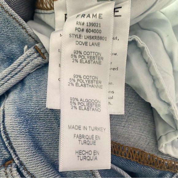 FRAME Le High‎ Raw Hem Ankle Skinny Jeans - Picture 8 of 8